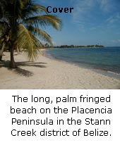 Beaches as far as the eye reaches on the Placencia Peninsula