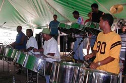 Live music was playing seemingly around the clock at the 6th Annual Placencia Lobsterfest 2004