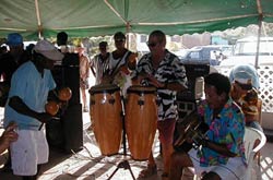 Live music was playing seemingly around the clock at the 6th Annual Placencia Lobsterfest 2004