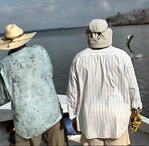Tarpon fishing with Charlie Leslie in Belize.