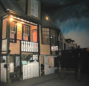 Belize City street in the Old Belize cultural and historical center